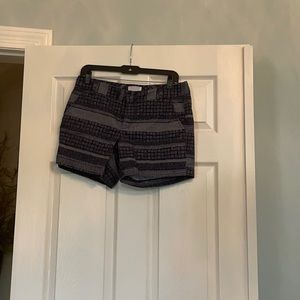 Caslon Navy Patterned Shorts